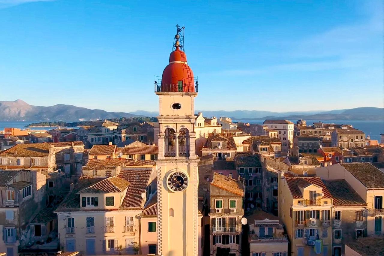 Spacious Maisonette - Roof Top View Of Corfu Port Mantouki Kültér fotó