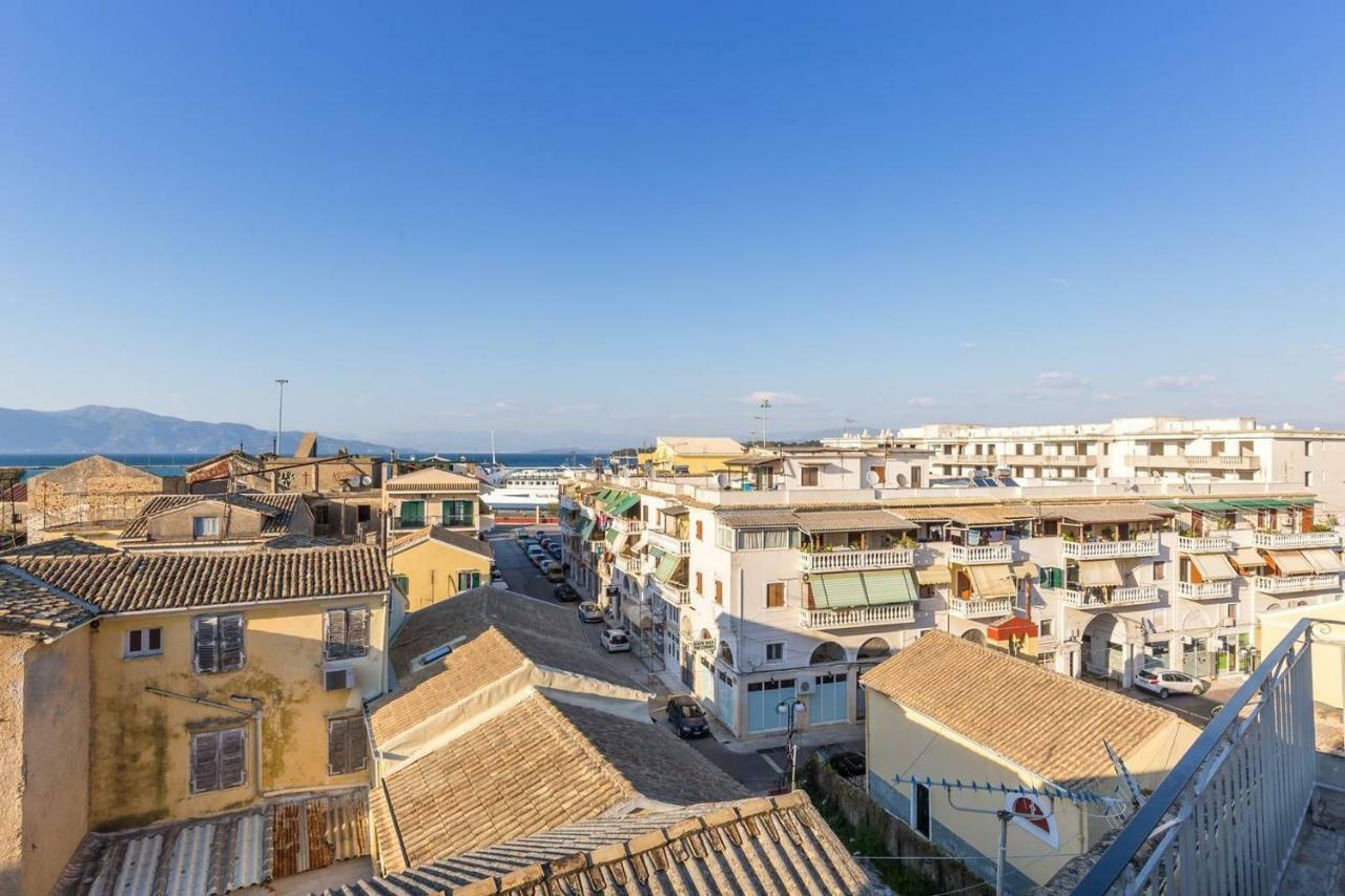 Spacious Maisonette - Roof Top View Of Corfu Port Mantouki Kültér fotó