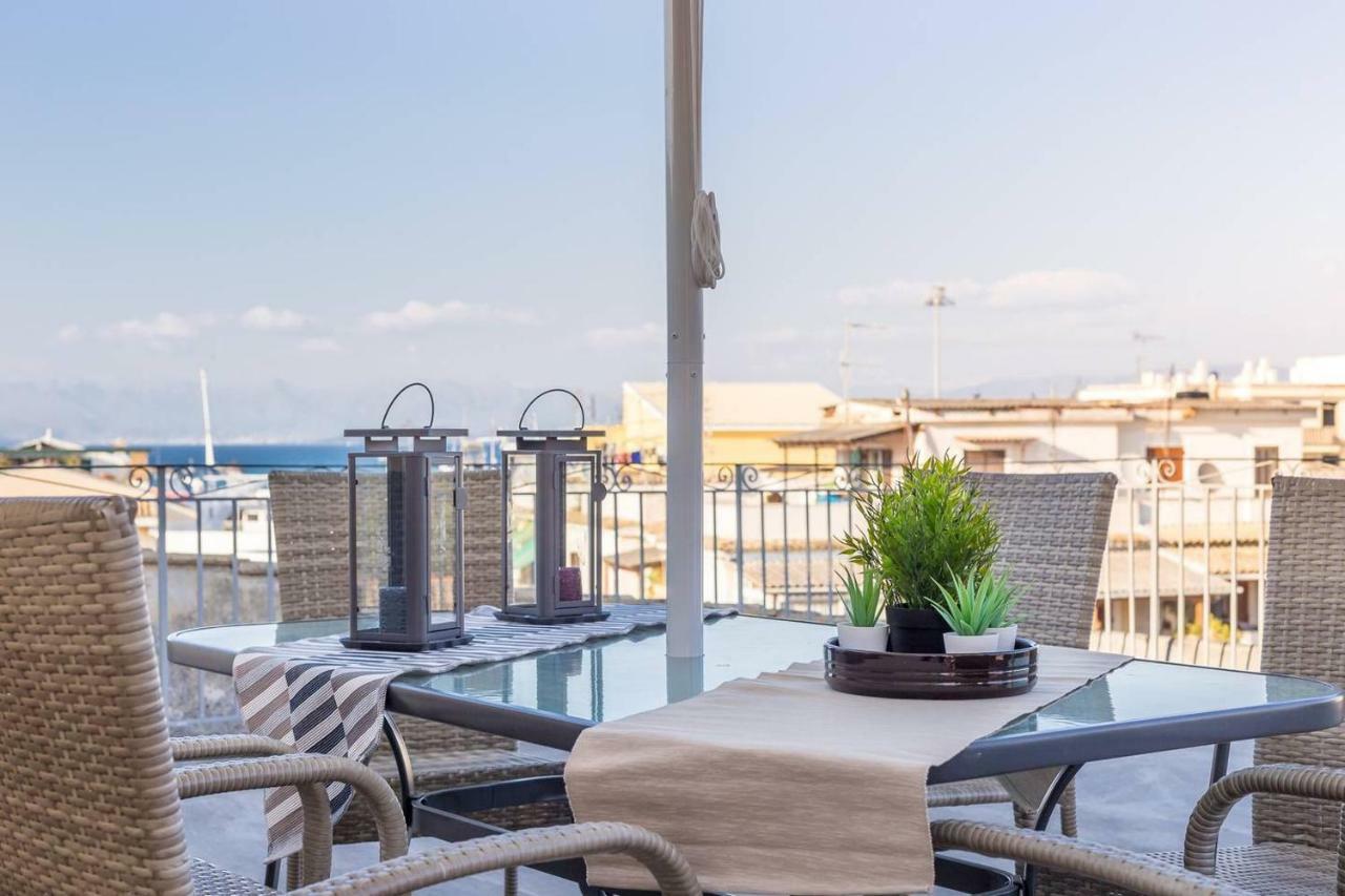 Spacious Maisonette - Roof Top View Of Corfu Port Mantouki Kültér fotó